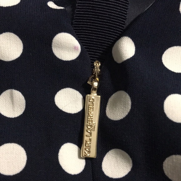 KARL LAGERFELD PARIS Printed Chiffon Shift Dress - Picture 8 of 9